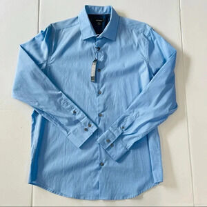 New Alfani Dress Shirt Men’s Size Medium Blue